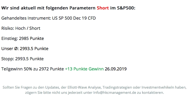 S&P500 Trade